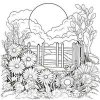 Garden Coloring Pages photo