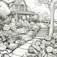 Garden Coloring Pages photo