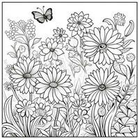 Garden Coloring Pages photo