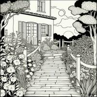 Garden Coloring Pages photo