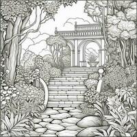 Garden Coloring Pages photo