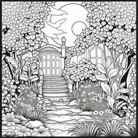 Garden Coloring Pages photo