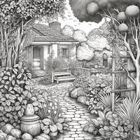 Garden Coloring Pages photo