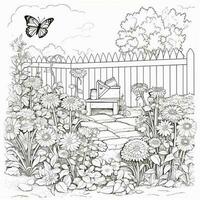 Garden Coloring Pages photo