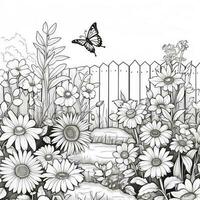 Garden Coloring Pages photo