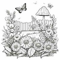 Garden Coloring Pages photo