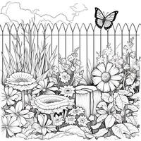 Garden Coloring Pages photo