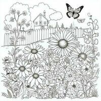 Garden Coloring Pages photo