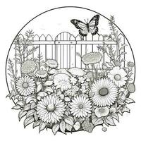 Garden Coloring Pages photo