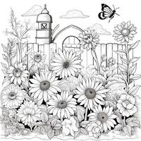 Garden Coloring Pages photo