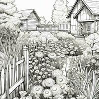 Garden Coloring Pages photo