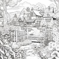 Garden Coloring Pages photo