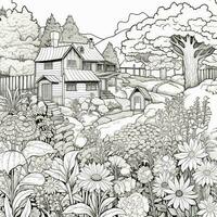 Garden Coloring Pages photo