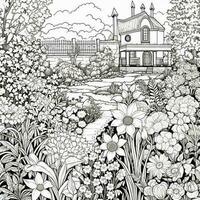 Garden Coloring Pages photo