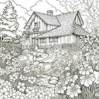 Garden Coloring Pages photo