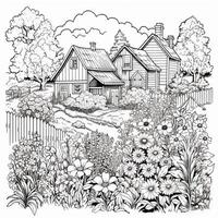 Garden Coloring Pages photo