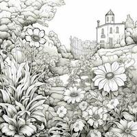 Garden Coloring Pages photo