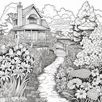 Garden Coloring Pages photo