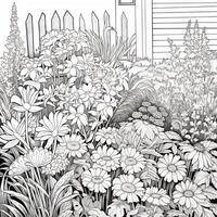 Garden Coloring Pages photo