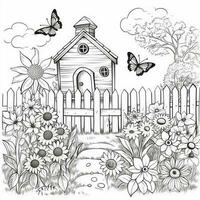 Garden Coloring Pages photo