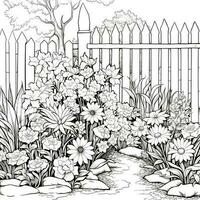 Garden Coloring Pages photo