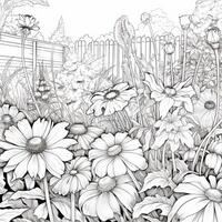 Garden Coloring Pages photo