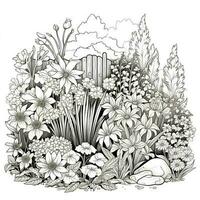 Garden Coloring Pages photo