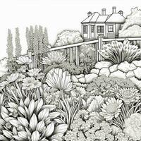 Garden Coloring Pages photo