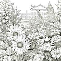 Garden Coloring Pages photo