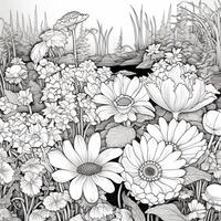 Garden Coloring Pages photo