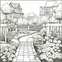 Garden Coloring Pages photo