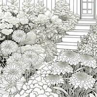 Garden Coloring Pages photo