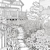 Garden Coloring Pages photo