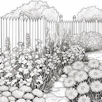 Garden Coloring Pages photo