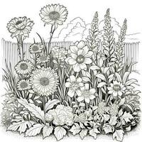 Garden Coloring Pages photo