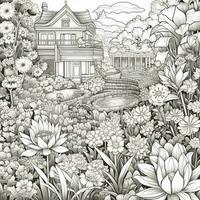 Garden Coloring Pages photo