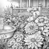 Garden Coloring Pages photo