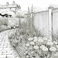 Garden Coloring Pages photo