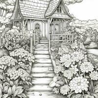 Garden Coloring Pages photo