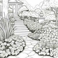 Garden Coloring Pages photo