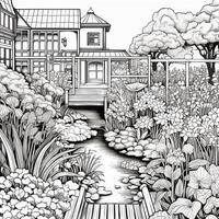 Garden Coloring Pages photo