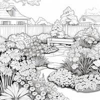 Garden Coloring Pages photo