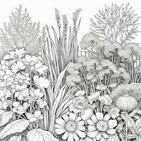 Garden Coloring Pages photo