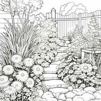 Garden Coloring Pages photo