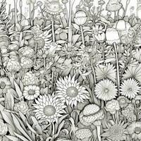 Garden Coloring Pages photo