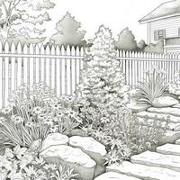 Garden Coloring Pages photo