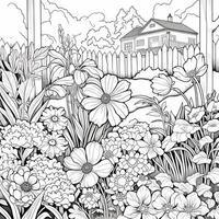 Garden Coloring Pages photo