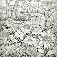 Garden Coloring Pages photo