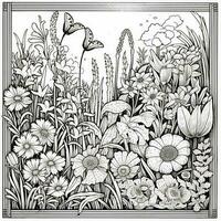 Garden Coloring Pages photo