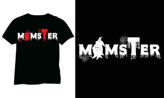 Momster Eps Halloween Vector shirt Momster Shirt eps Momster Halloween Mom eps vector design